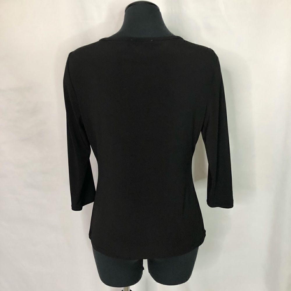 Carmen Black Beaded Blouse - Women’s M - Picture 2 of 6